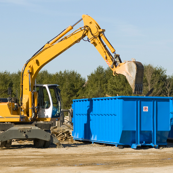 what size residential dumpster rentals are available in Petersburg MI